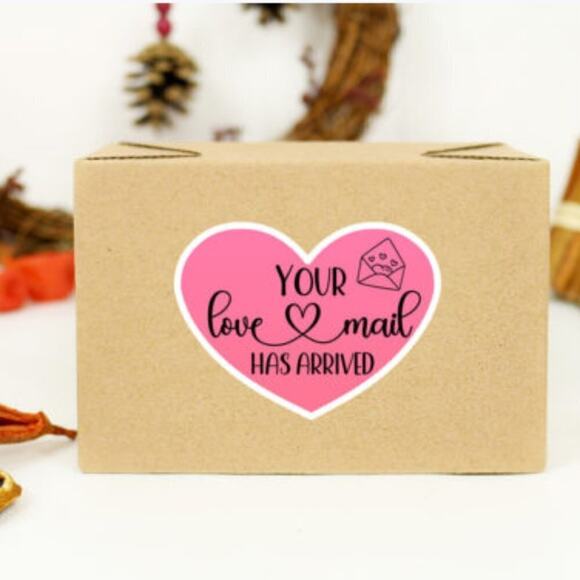 Handmade 50 Valentine's Day Small Business Package Stickers - Picture 5 of 8